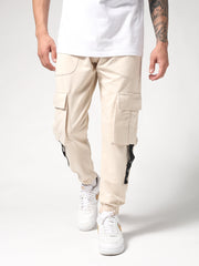 NODP Creme Cargo Sweatpants