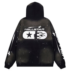 Hellstar Studios Logo Printed Zip Hoodie