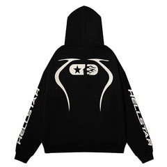 Sports Jet Black / Red Hoodie