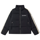 Palm Angels Logo Letter Printed Cotton Jacket.