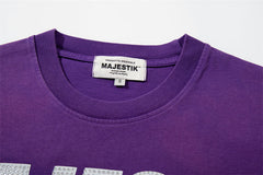 Patterned Rhinestone Tee