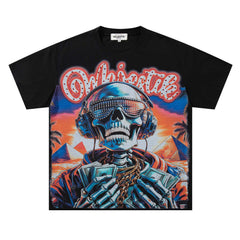 Washed Distressed Rhinestone Tee