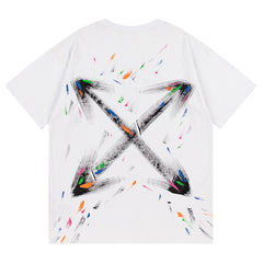Off White Arrow Pattern Printed T-Shirt