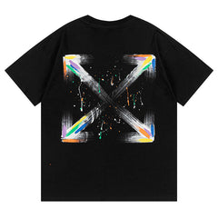 Off White Arrow Pattern Printed T-Shirt