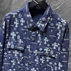 Chrome Hearts Shirt #8122 Blue