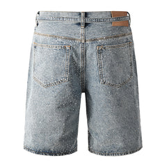 Purple Brand Diamond Denim Shorts #5096