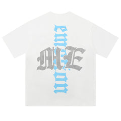 White “Angel” Rhinestone Tee