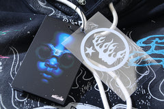 Records Tour Flame Print Hoodie