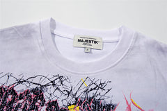 Pattern Rhinestone Tee