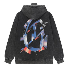 Godspeed Skull Pattern Printed Hoodie