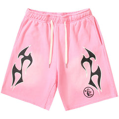 Grey Flame Shorts