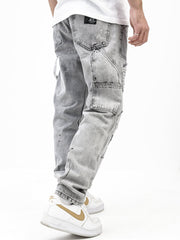 NODP Distressed Grey Jeans