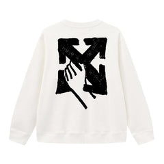 Off White Arrow Pattern Printed Sweatshirts
