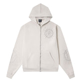 Rhinestone-Emblazoned Logo Hoodie