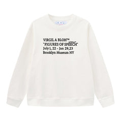 Off White Arrow Pattern Printed Sweatshirts