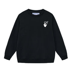 Off White Arrow Pattern Printed Sweatshirts