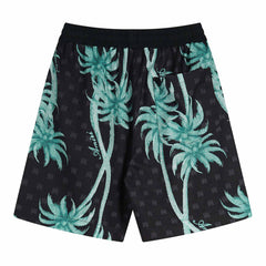 Floral Pattern Silk Shorts