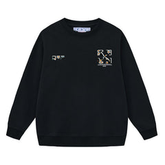 Off White Arrow Pattern Printed Sweatshirts