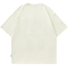 NODP TKPA Street preppy print distressed T-shirt