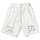 Off-White Brush Arrows Raw-Cut Shorts