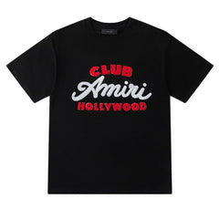 Embroidered letter T-shirt