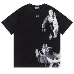 Off White Blurred Mary Skater T-Shirt