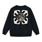 Off White Arrow Pattern Printed Sweatshirts