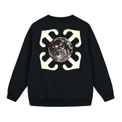 Off White Arrow Pattern Printed Sweatshirts