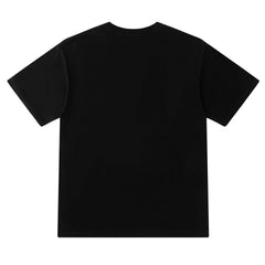 Embroidered letter T-shirt