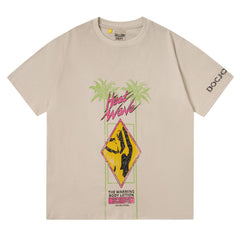 Letter Print T-shirt #G542