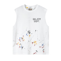 Letter Print Sleeveless T-shirt Vest #GA-B15