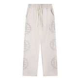 Rhinestone-Emblazoned Logo Pants