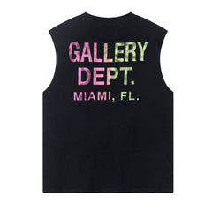 Letter Print Sleeveless T-shirt Vest #GA-B15