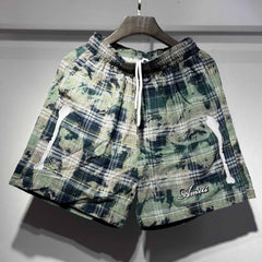 Letter Embroidery Shorts