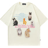 NODP TKPA Street preppy print distressed T-shirt