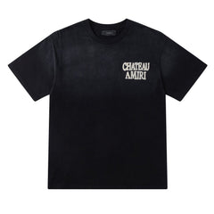 Letter Pattern Embroidered T-shirt