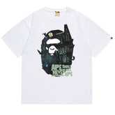 Halloween Bape Mansion Ape Head Tee