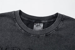 NODP TKPA Street preppy print distressed T-shirt