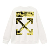 Off White Arrow Pattern Printed Sweatshirts