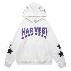 NODP TIFO Star Letter Print Hoodie