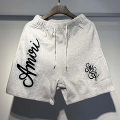 Letter Rhinestone Shorts