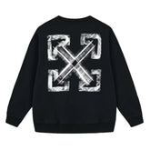 Off White Arrow Pattern Printed Sweatshirts