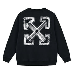 Off White Arrow Pattern Printed Sweatshirts