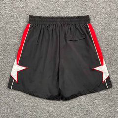 Five-Pointed Star Letter Embroidery Shorts