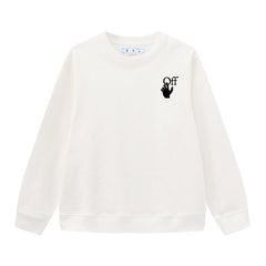 Off White Arrow Pattern Printed Sweatshirts