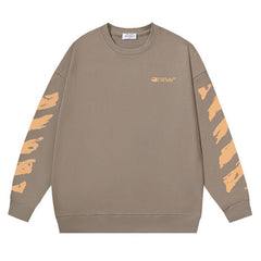 Off White Arrow Pattern Printed Sweatshirts