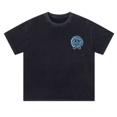 CH Patterned Washed Distressed T-shirt