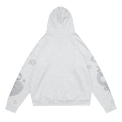 Rhinestone Pattern Hoodie