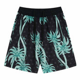 Floral Pattern Silk Shorts