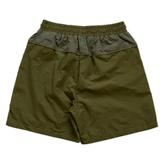 RHUDE Colorblock Embroidered Letters Shorts